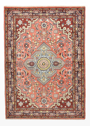 Alfombra persa - Nómada - 150 x 101 cm - rojo claro
