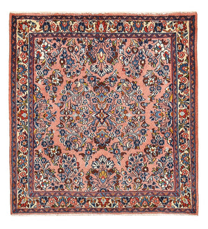 Alfombra persa - Clásica - 110 x 99 cm - rojo claro