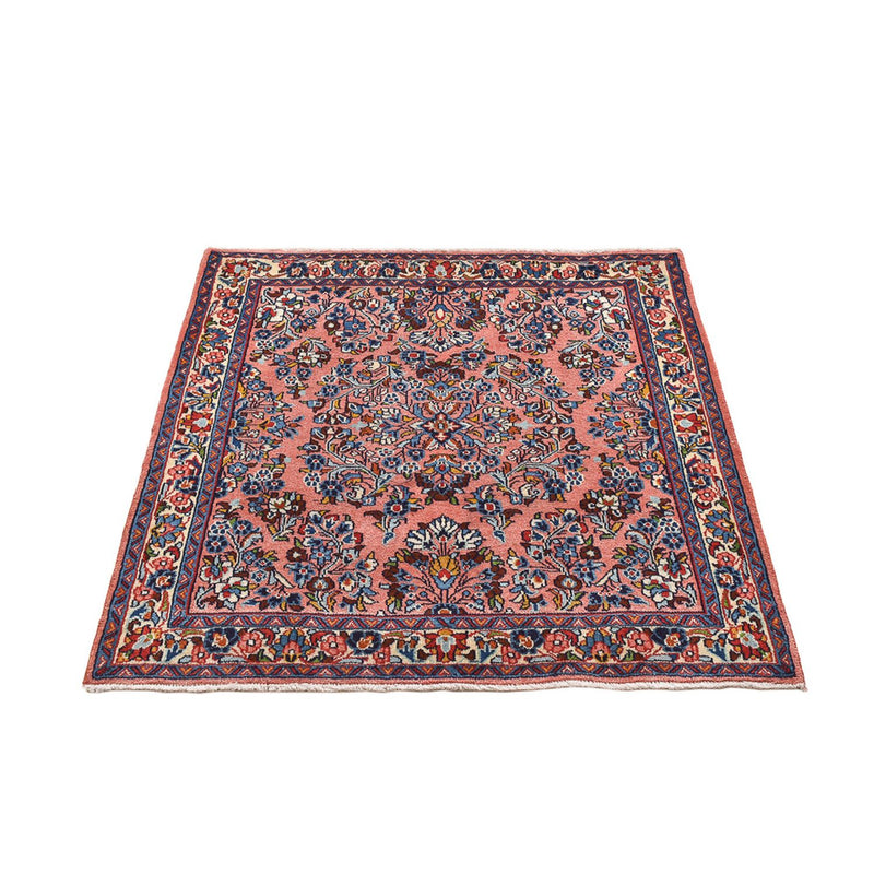 Alfombra persa - Clásica - 110 x 99 cm - rojo claro