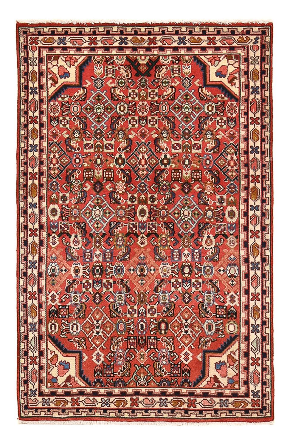 Alfombra persa - Nómada - 142 x 87 cm - rojo