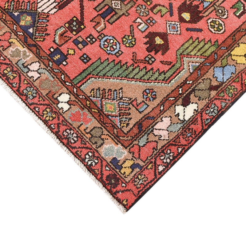 Alfombra persa - Nómada - 155 x 104 cm - rojo claro