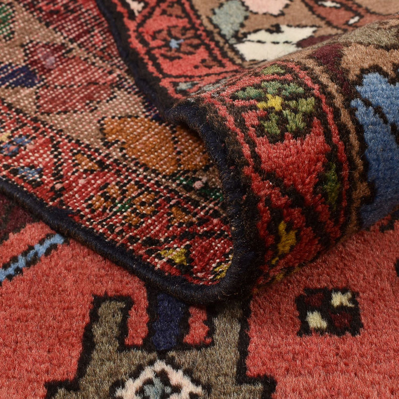 Alfombra persa - Nómada - 155 x 104 cm - rojo claro