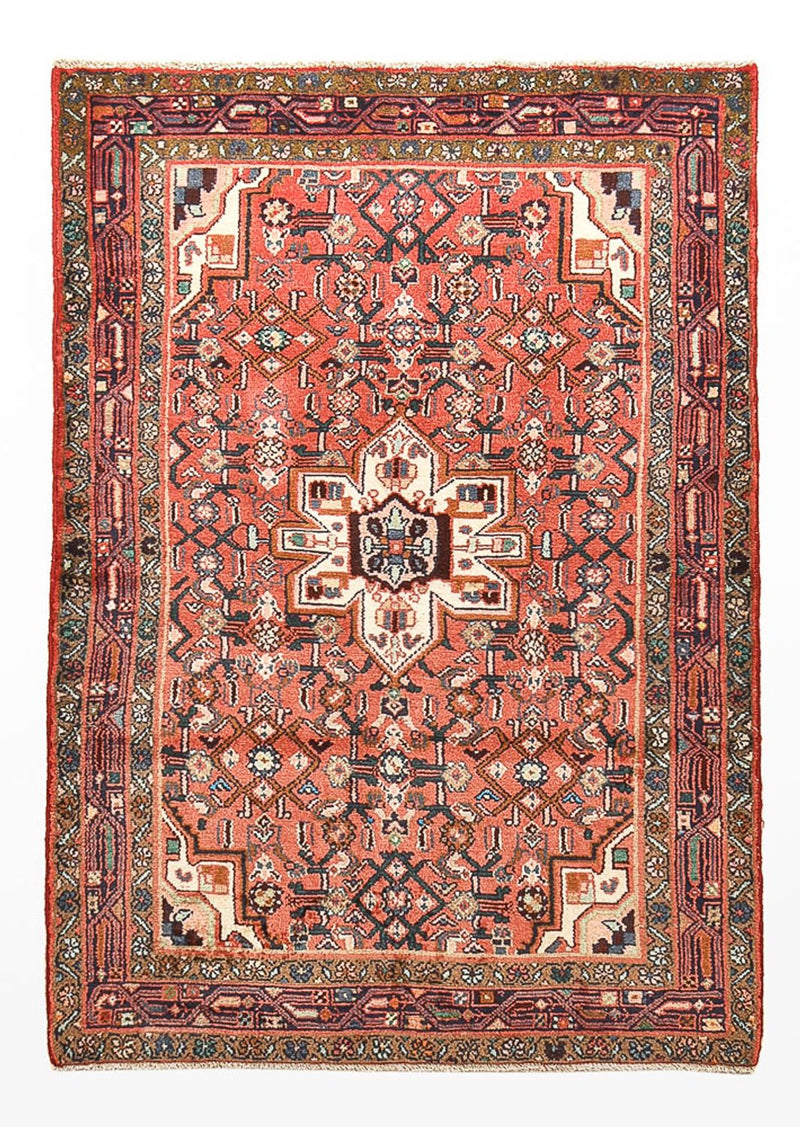 Alfombra persa - Nómada - 150 x 100 cm - rojo claro