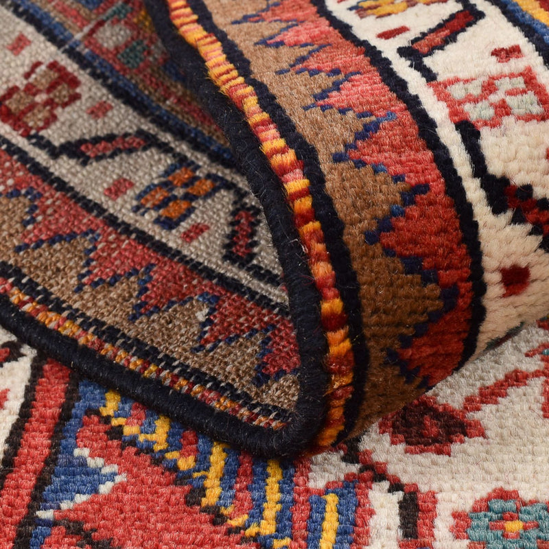 Alfombra persa - Nómada - 126 x 93 cm - multicolor