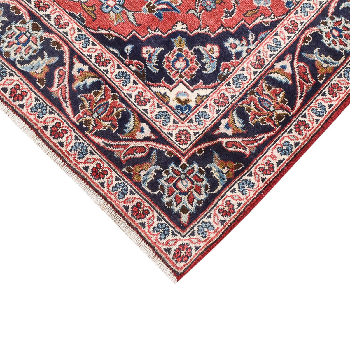 Alfombra persa - Keshan - 147 x 107 cm - rojo