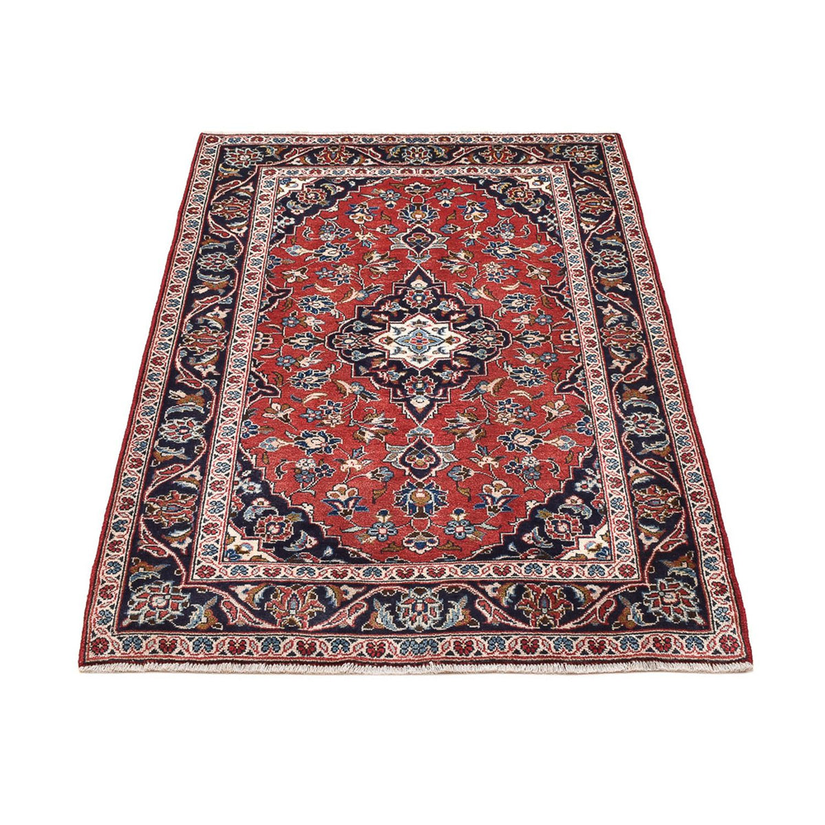 Alfombra persa - Keshan - 147 x 107 cm - rojo
