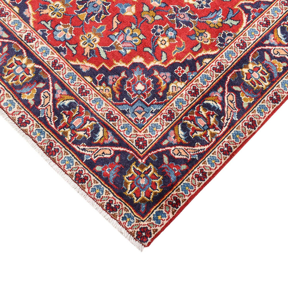 Alfombra persa - Keshan - 150 x 100 cm - rojo