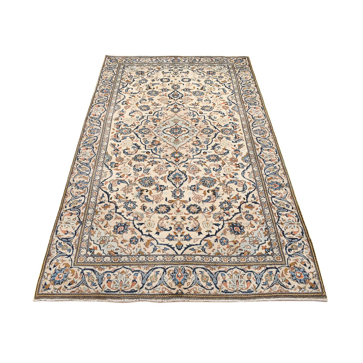 Alfombra persa - Keshan - 248 x 133 cm - arena