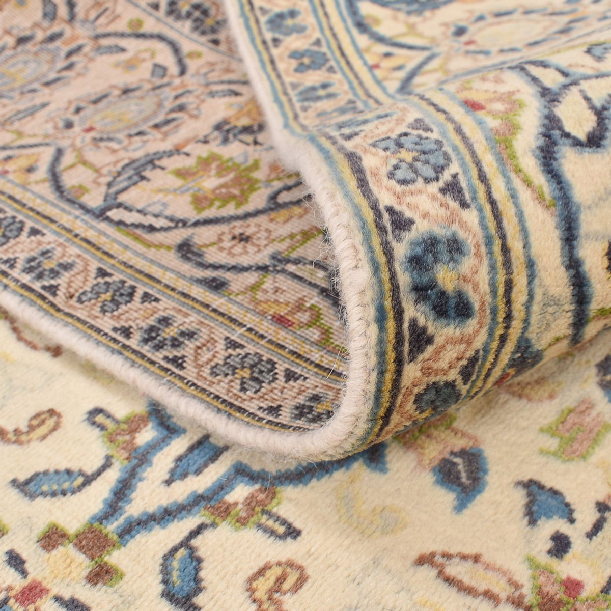 Alfombra persa - Keshan - 203 x 135 cm - arena