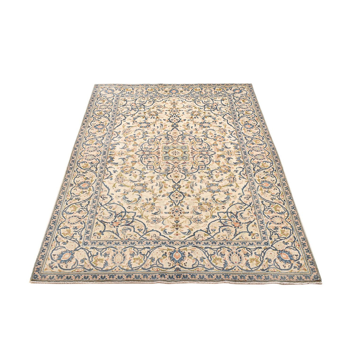 Alfombra persa - Keshan - 203 x 135 cm - arena