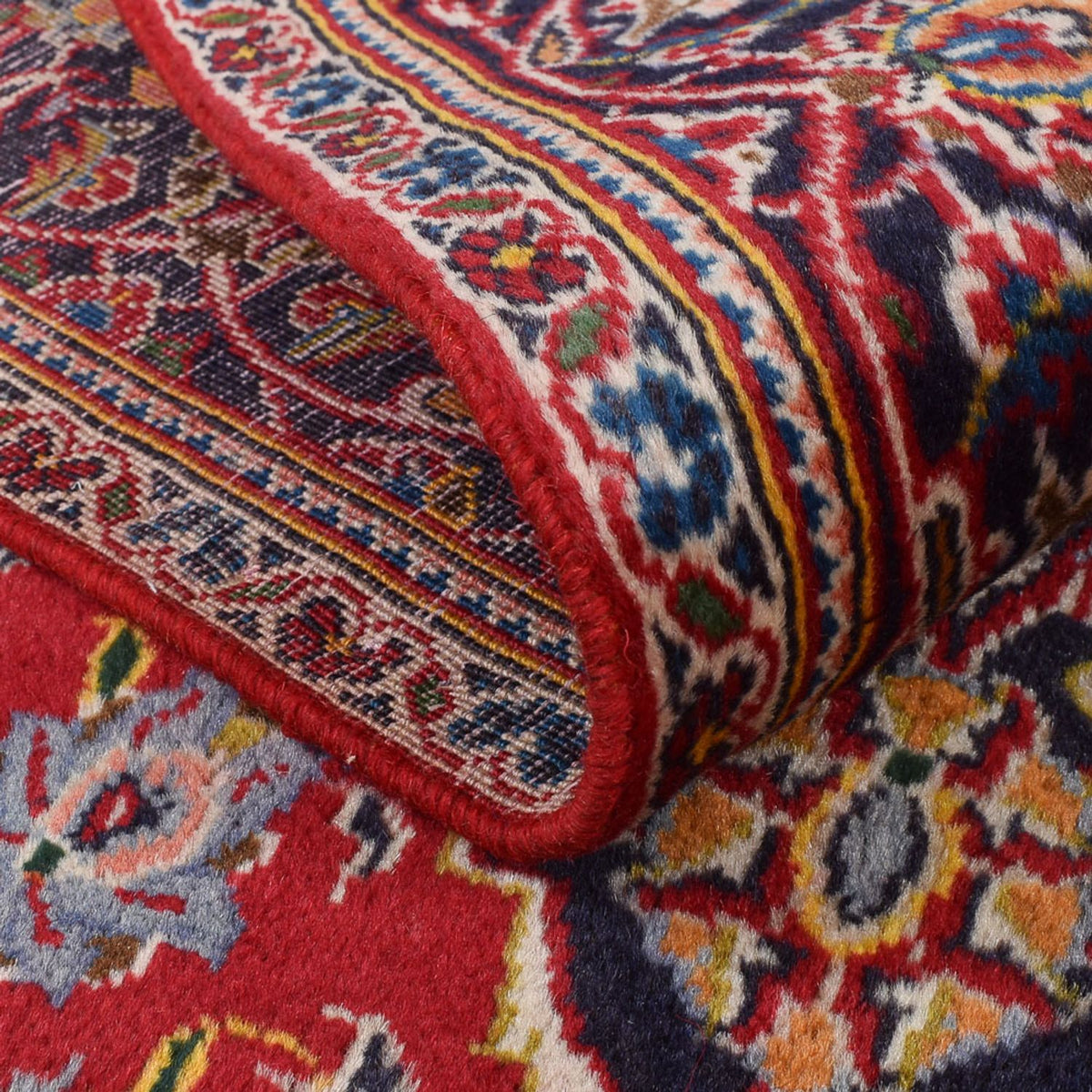Alfombra persa - Keshan - 220 x 138 cm - rojo