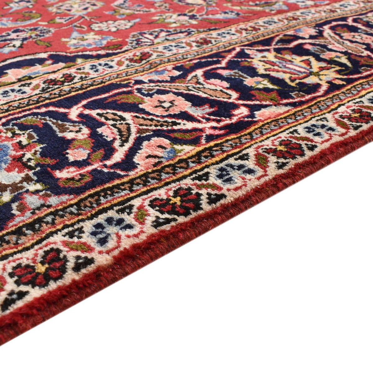 Alfombra persa - Keshan - 248 x 150 cm - rojo