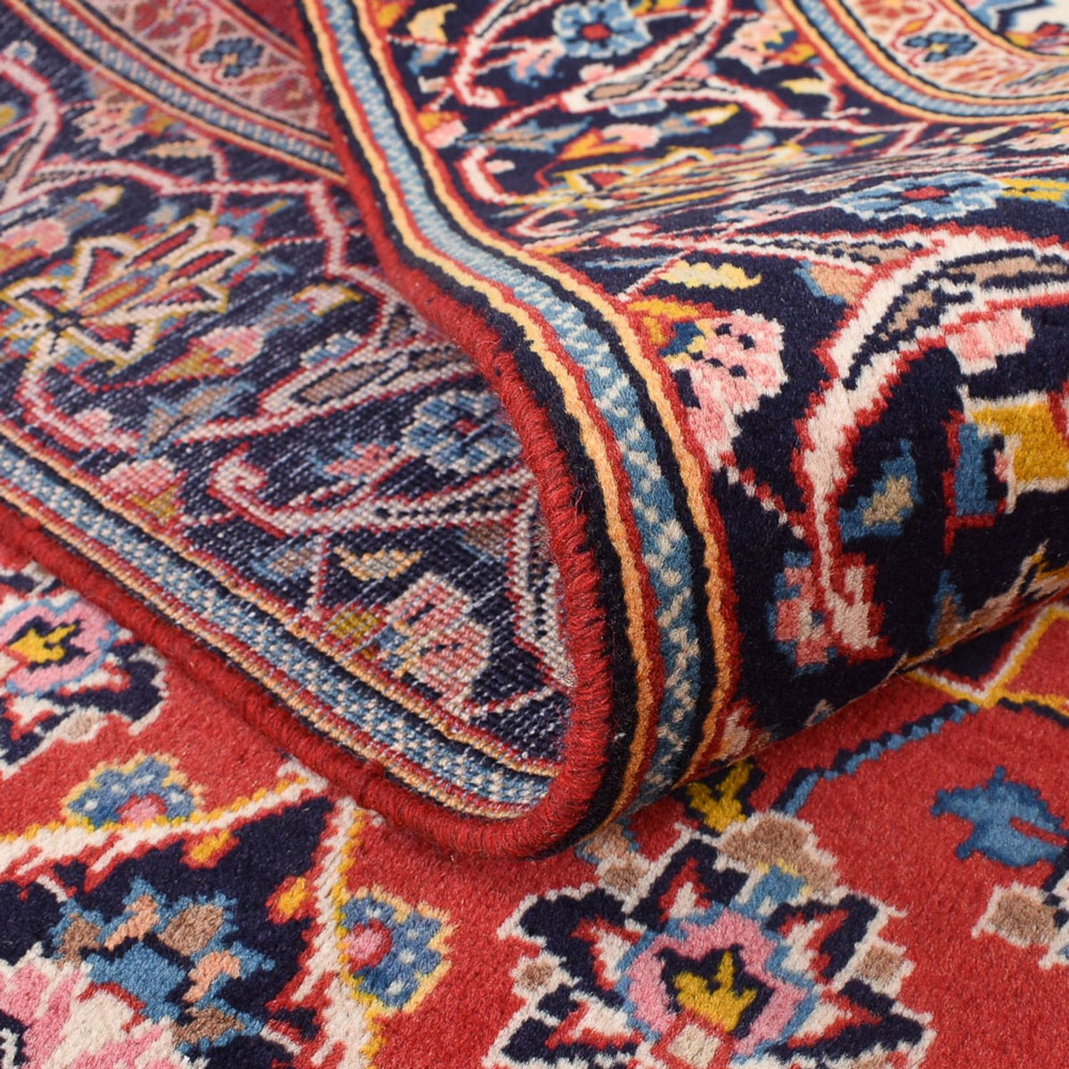 Alfombra persa - Keshan - 235 x 140 cm - rojo