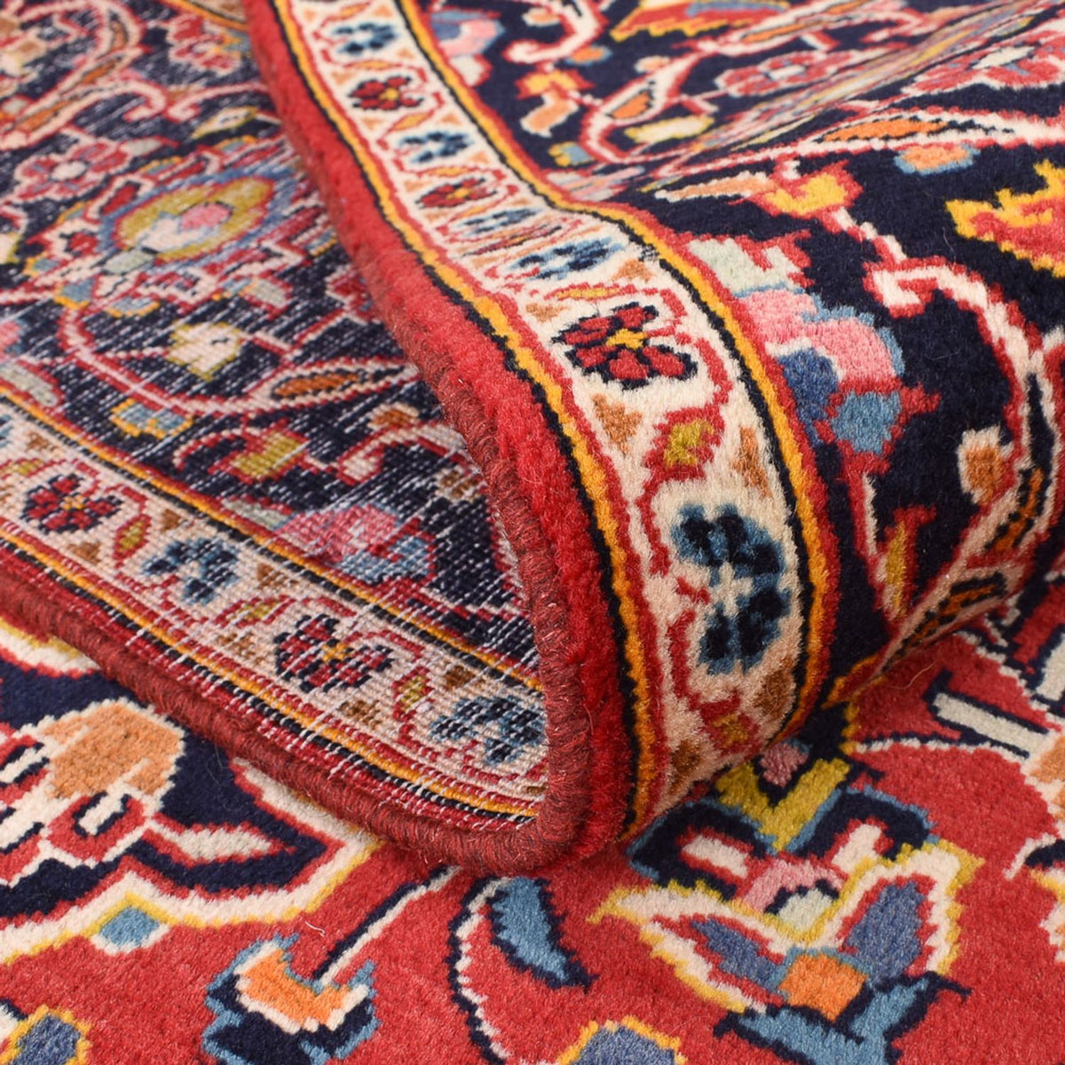 Alfombra persa - Keshan - 234 x 147 cm - rojo