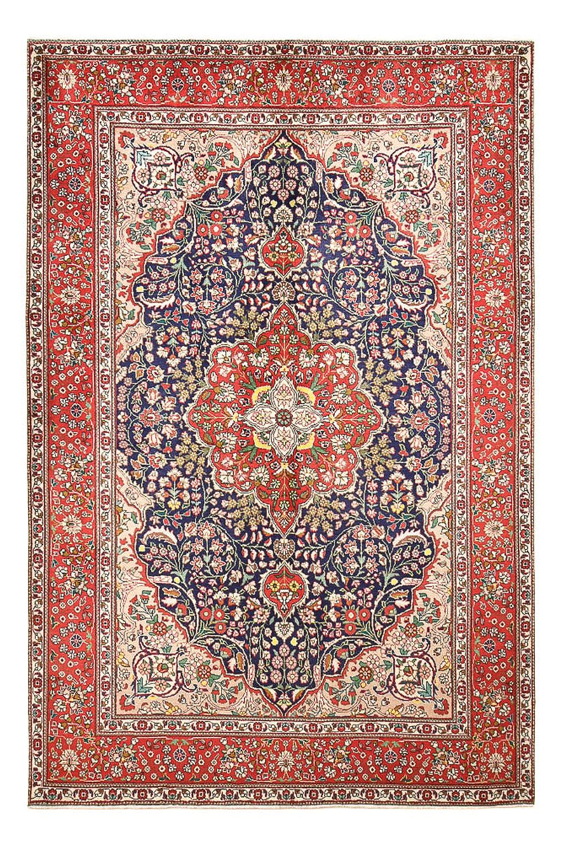 Alfombra persa - Tabriz - 300 x 202 cm - azul oscuro