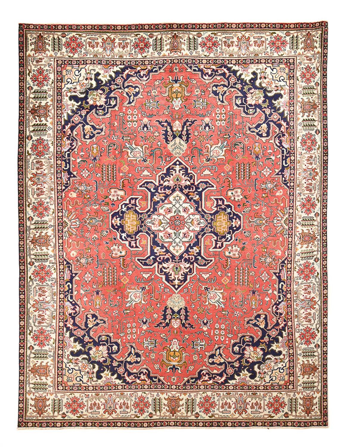 Alfombra persa - Tabriz - 335 x 257 cm - rojo claro