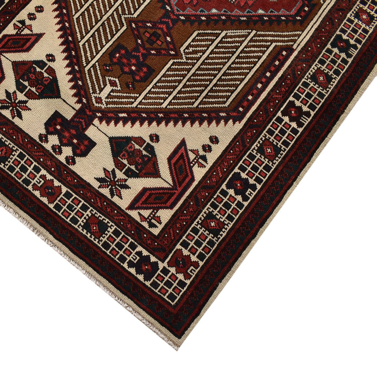 Alfombra de pasillo Alfombra persa - Nómada - 338 x 100 cm - rojo