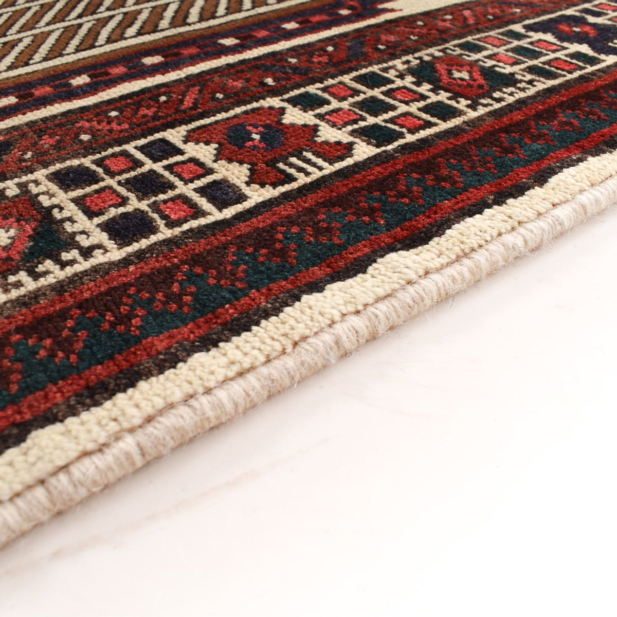 Alfombra de pasillo Alfombra persa - Nómada - 338 x 100 cm - rojo