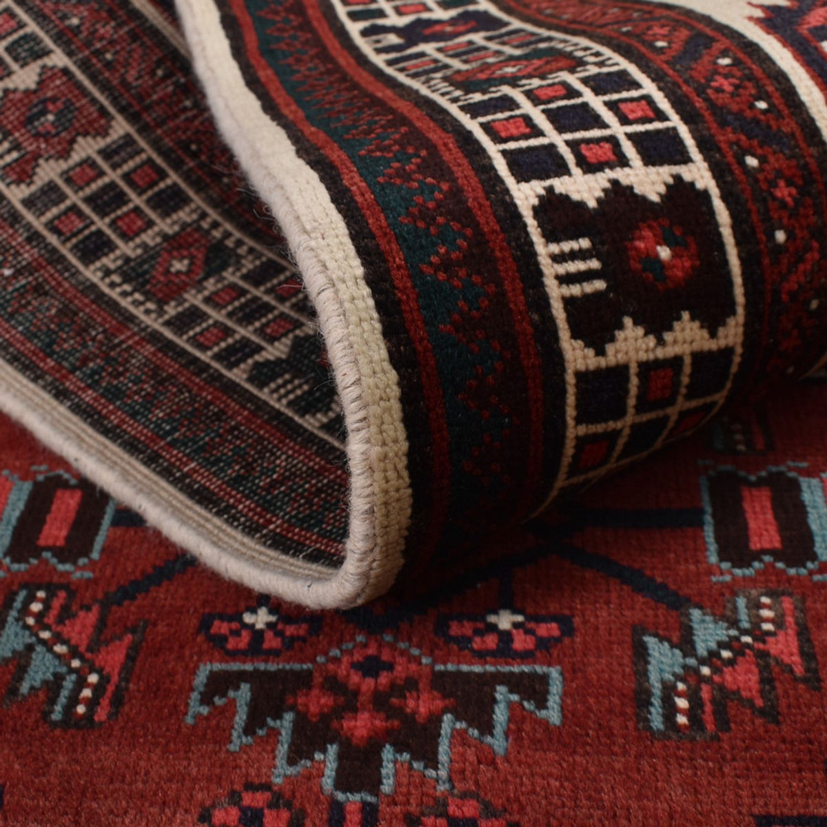 Alfombra de pasillo Alfombra persa - Nómada - 338 x 100 cm - rojo