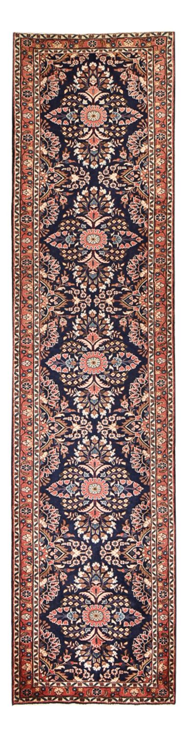 Alfombra de pasillo Alfombra persa - Nómada - 435 x 102 cm - azul oscuro