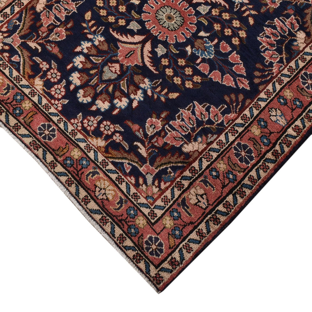 Alfombra de pasillo Alfombra persa - Nómada - 435 x 102 cm - azul oscuro