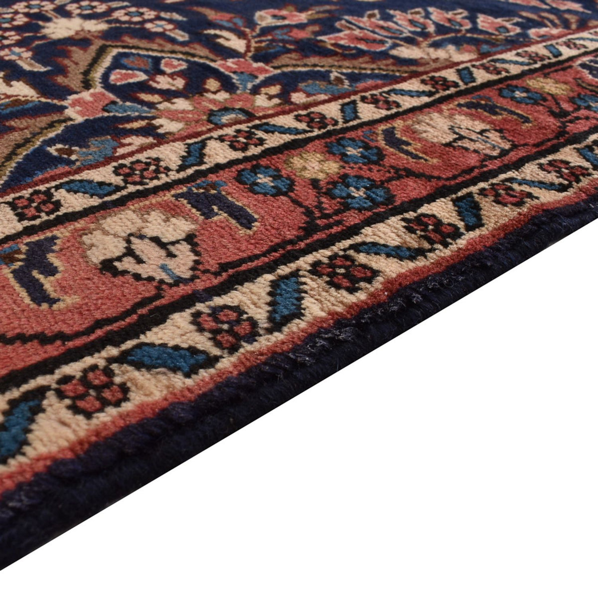 Alfombra de pasillo Alfombra persa - Nómada - 435 x 102 cm - azul oscuro