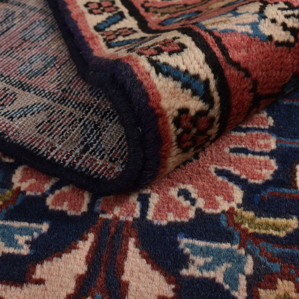 Alfombra de pasillo Alfombra persa - Nómada - 435 x 102 cm - azul oscuro