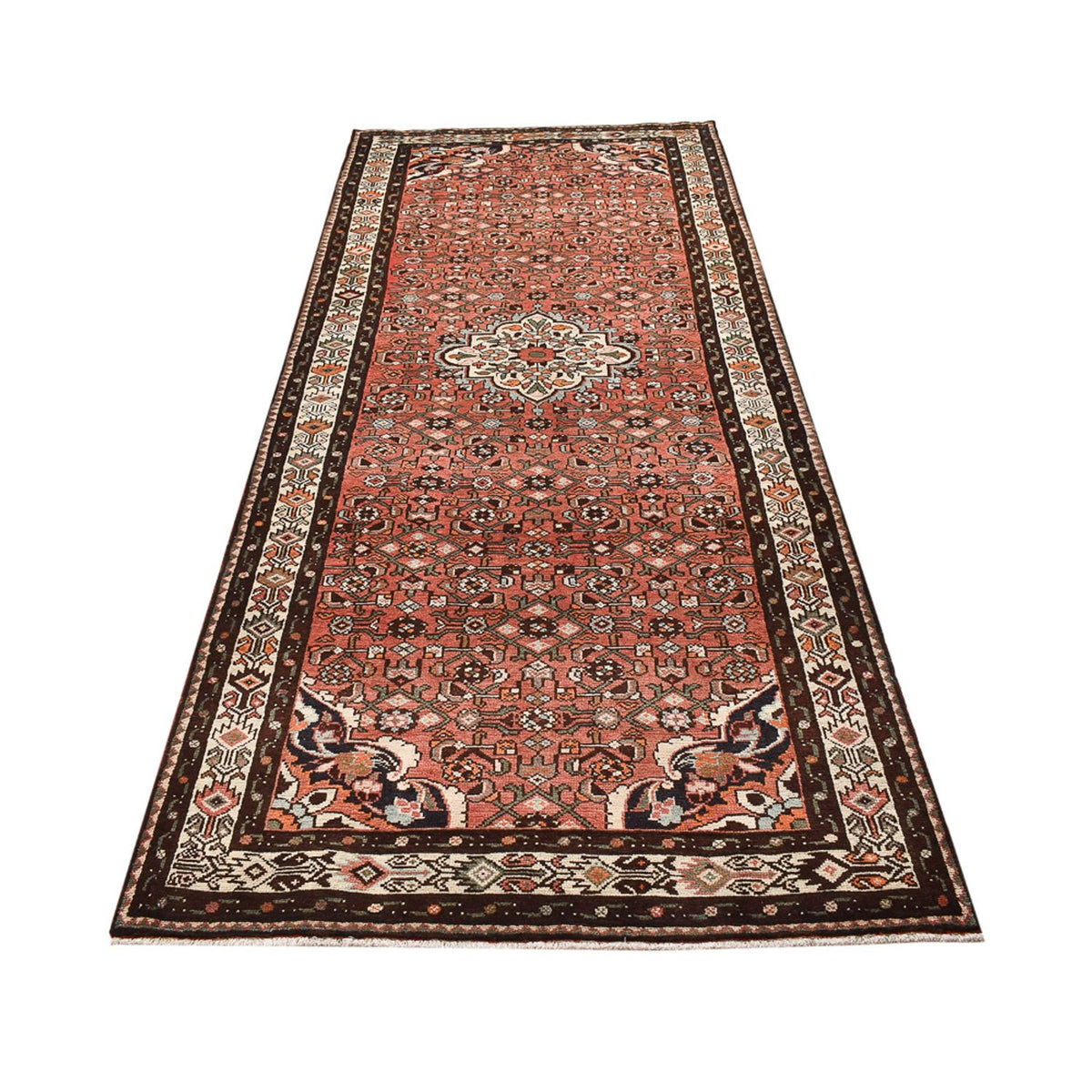 Alfombra de pasillo Alfombra persa - Nómada - 308 x 128 cm - rojo claro