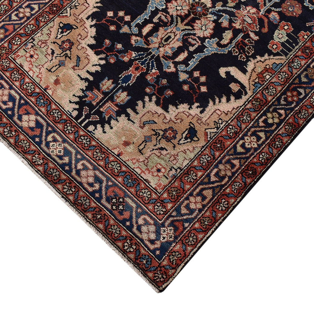Alfombra de pasillo Alfombra persa - Nómada - 322 x 102 cm - azul oscuro