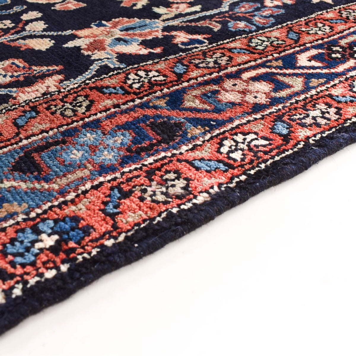 Alfombra de pasillo Alfombra persa - Nómada - 322 x 102 cm - azul oscuro