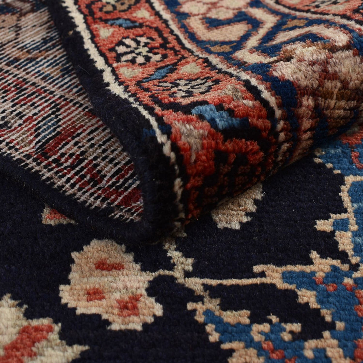 Alfombra de pasillo Alfombra persa - Nómada - 322 x 102 cm - azul oscuro