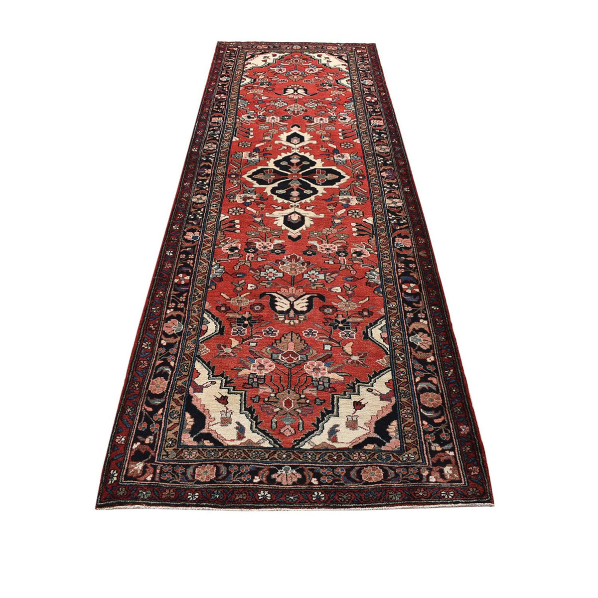 Alfombra de pasillo Alfombra persa - Nómada - 346 x 114 cm - rojo
