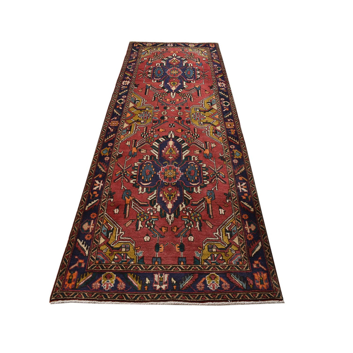 Alfombra de pasillo Alfombra persa - Tabriz - 338 x 112 cm - rojo