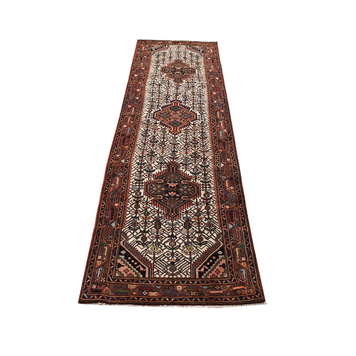 Alfombra de pasillo Alfombra persa - Nómada - 289 x 78 cm - taupe