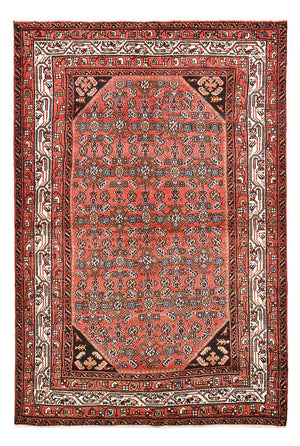 Alfombra persa - Nómada - 227 x 150 cm - rojo claro