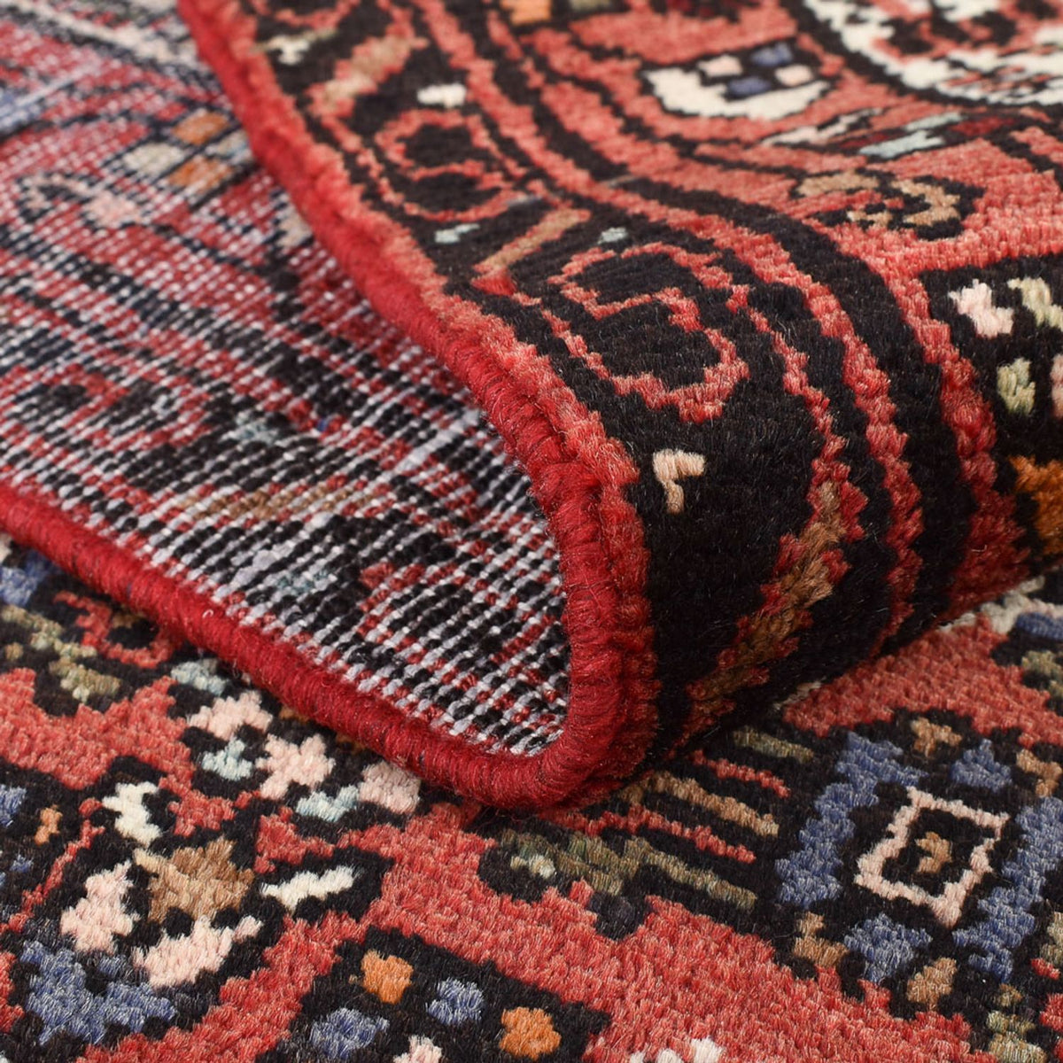 Alfombra persa - Nómada - 227 x 150 cm - rojo claro