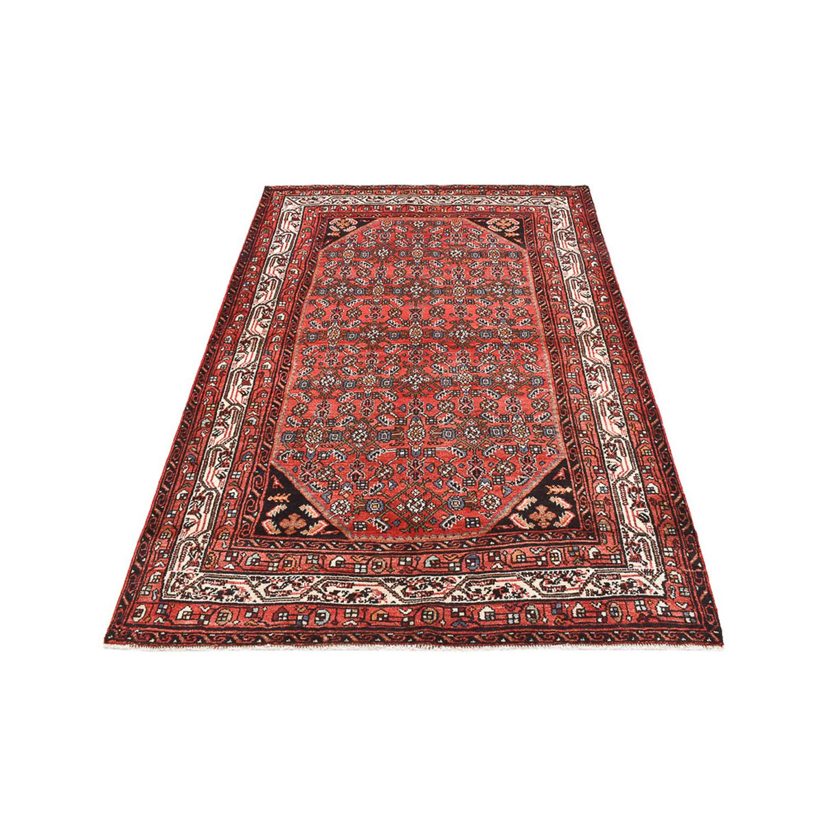 Alfombra persa - Nómada - 227 x 150 cm - rojo claro