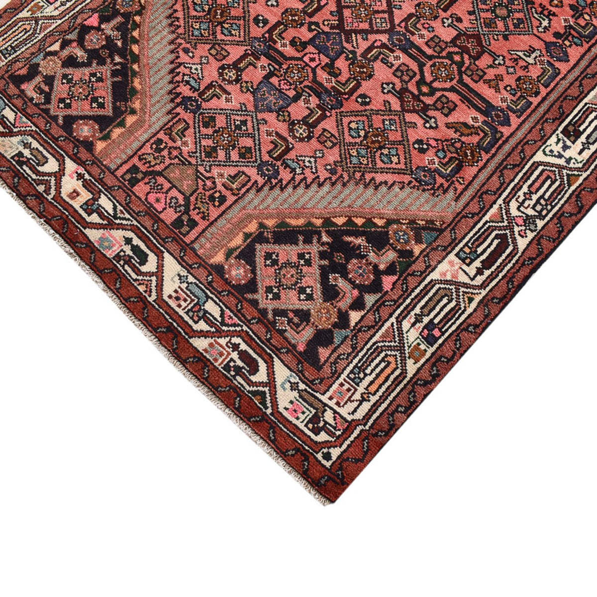 Alfombra de pasillo Alfombra persa - Nómada - 198 x 96 cm - rojo claro