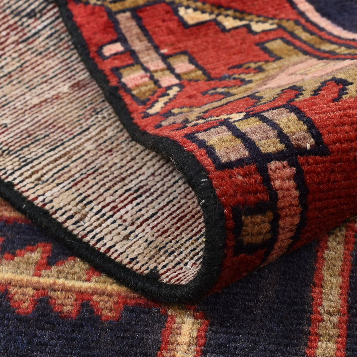 Alfombra persa - Nómada - 158 x 110 cm - azul oscuro