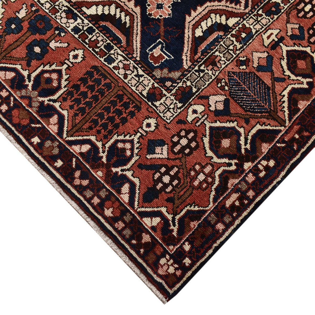 Alfombra persa - Nómada forma especial - 369 x 312 cm - rojo oscuro