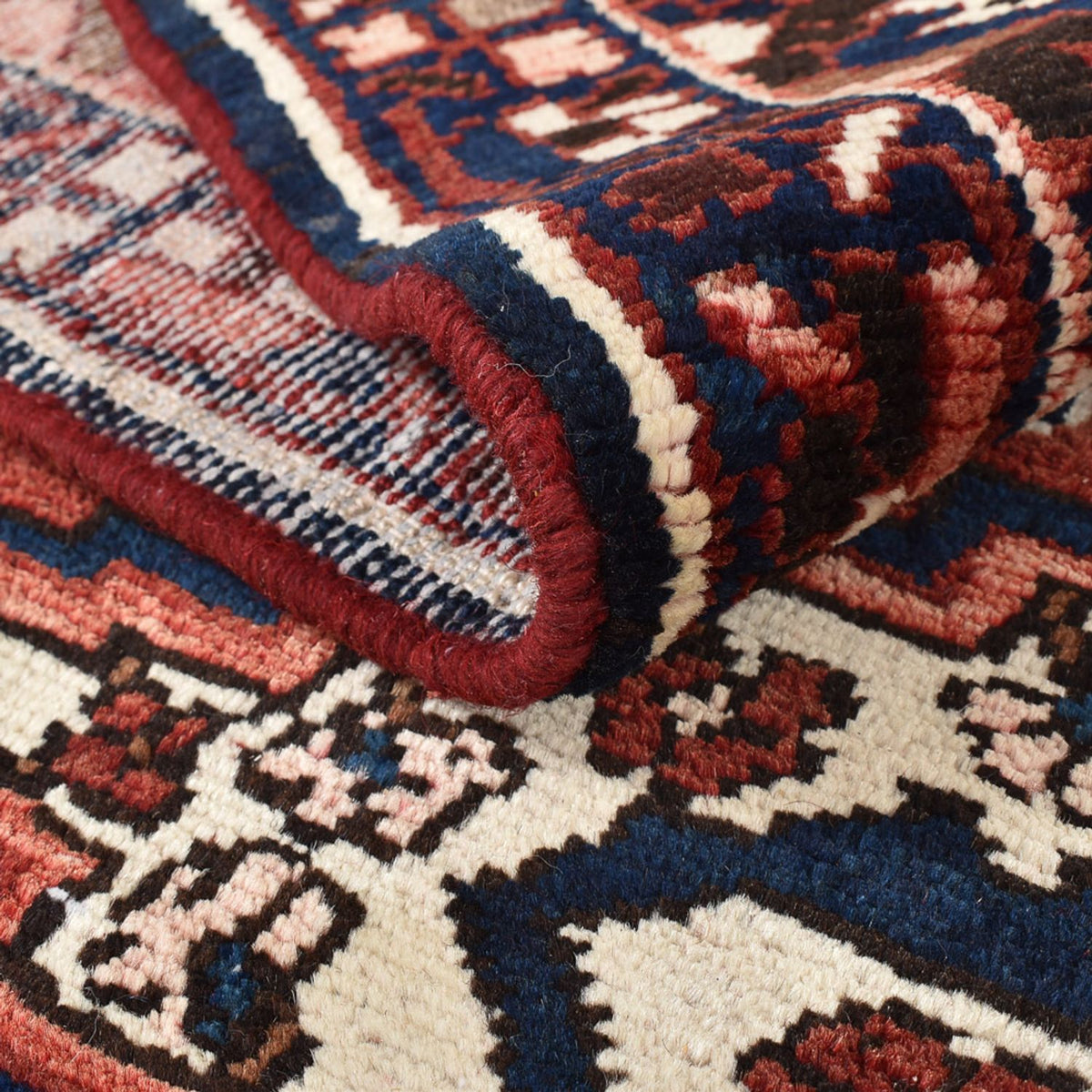 Alfombra persa - Nómada forma especial - 369 x 312 cm - rojo oscuro