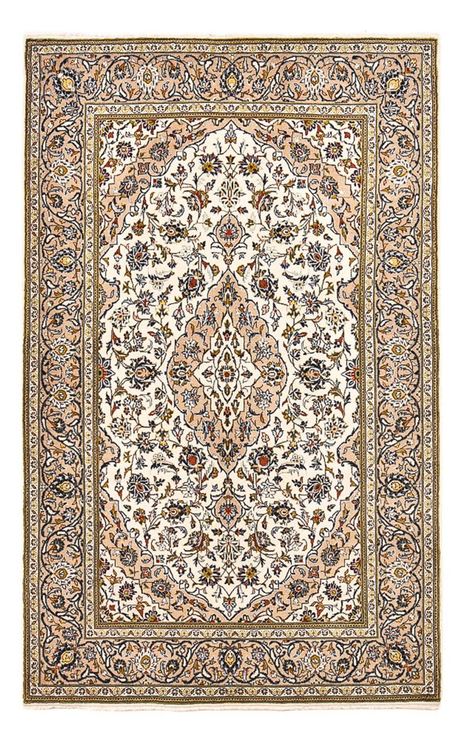 Alfombra persa - Keshan - 212 x 135 cm - arena