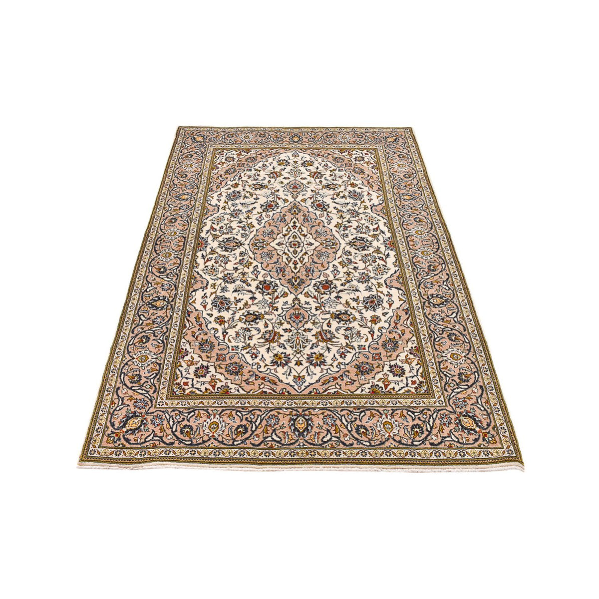 Alfombra persa - Keshan - 212 x 135 cm - arena