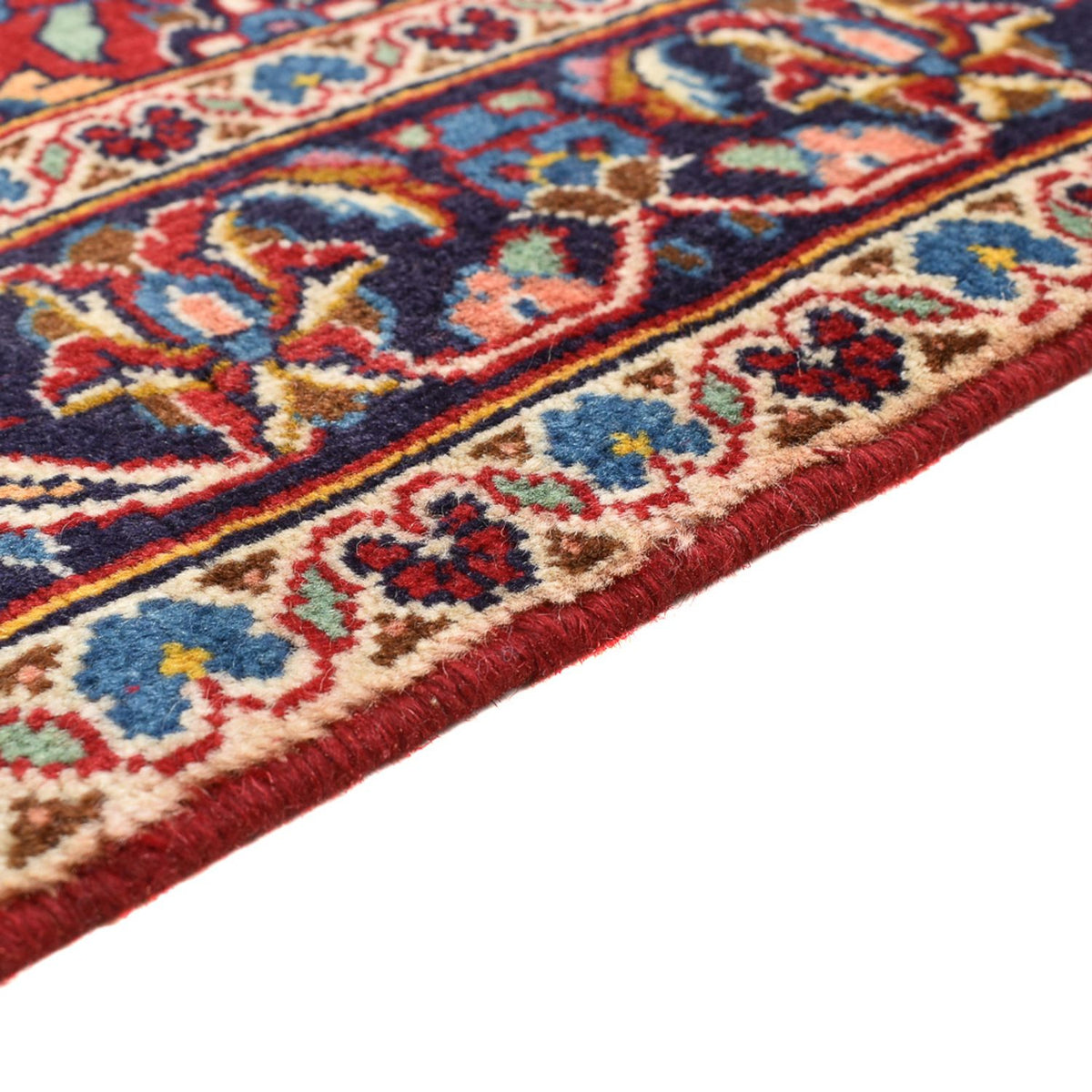 Alfombra persa - Keshan - 147 x 97 cm - rojo