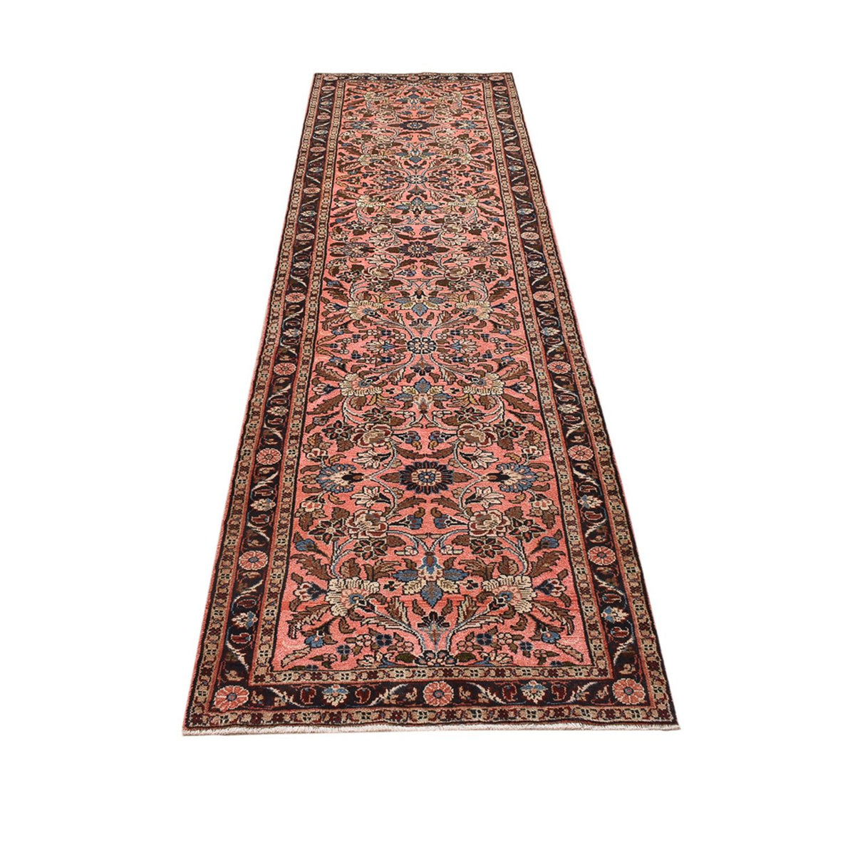 Alfombra de pasillo Alfombra persa - Nómada - 304 x 85 cm - rojo claro