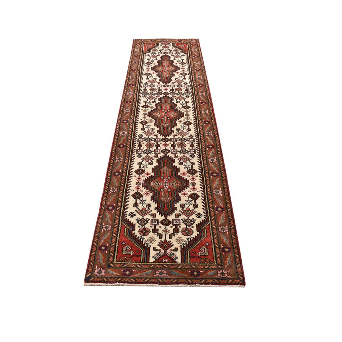 Alfombra de pasillo Alfombra persa - Nómada - 308 x 78 cm - beige