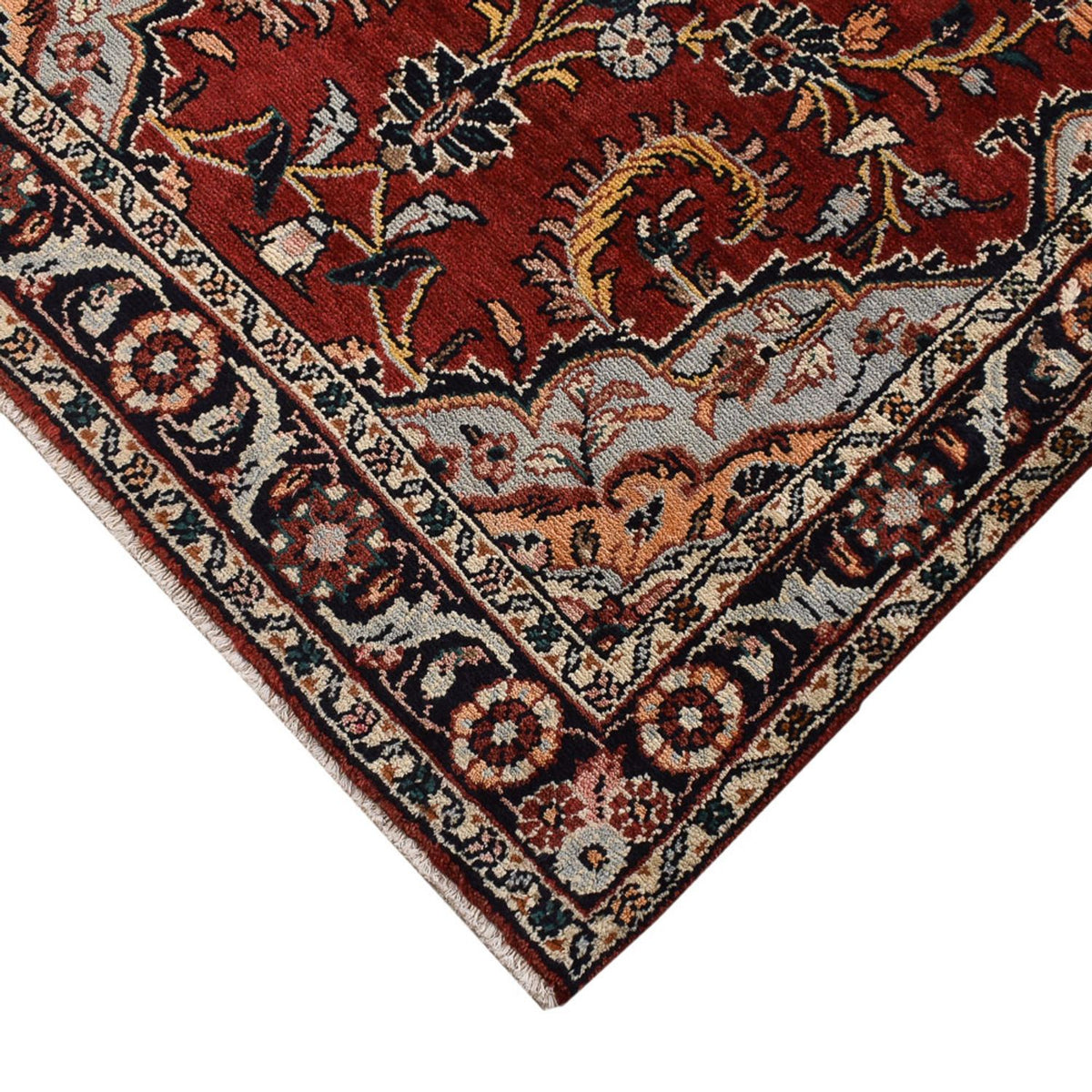 Alfombra de pasillo Alfombra persa - Nómada - 307 x 109 cm - rojo oscuro