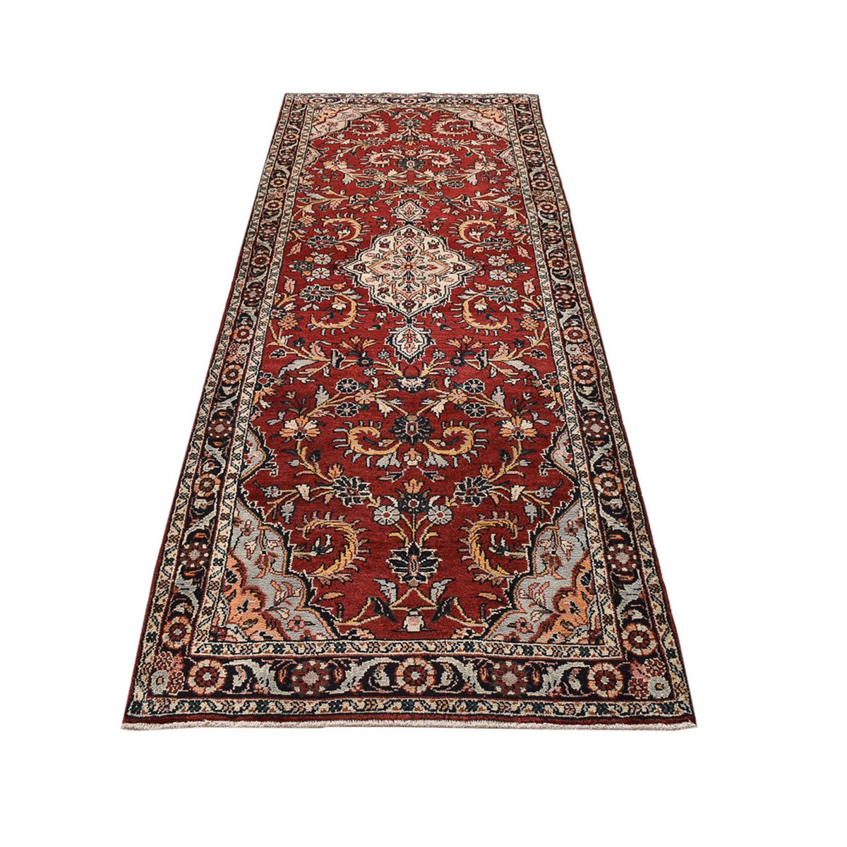 Alfombra de pasillo Alfombra persa - Nómada - 307 x 109 cm - rojo oscuro