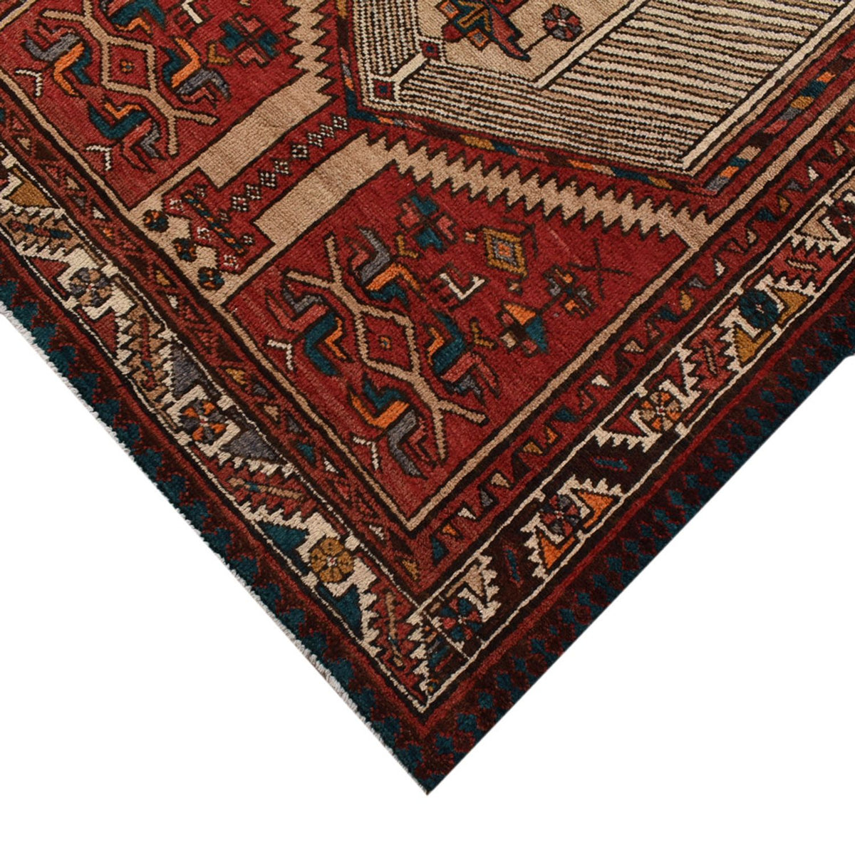 Alfombra de pasillo Alfombra persa - Nómada - 332 x 100 cm - rojo