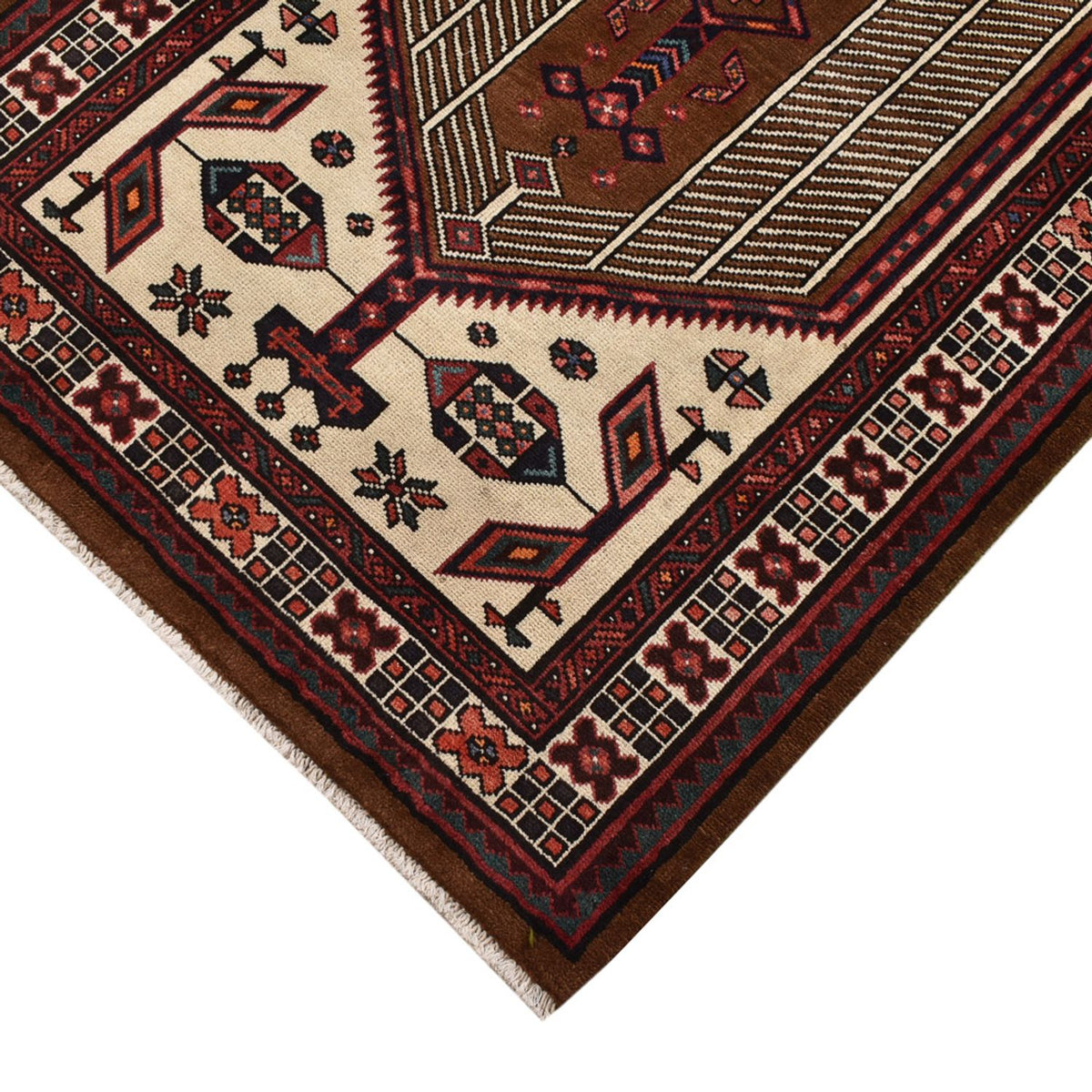 Alfombra de pasillo Alfombra persa - Nómada - 222 x 100 cm - rojo